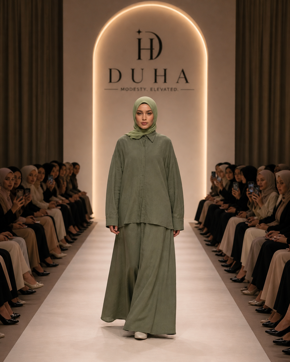 2-Delige Co-ord Set - Sage Green