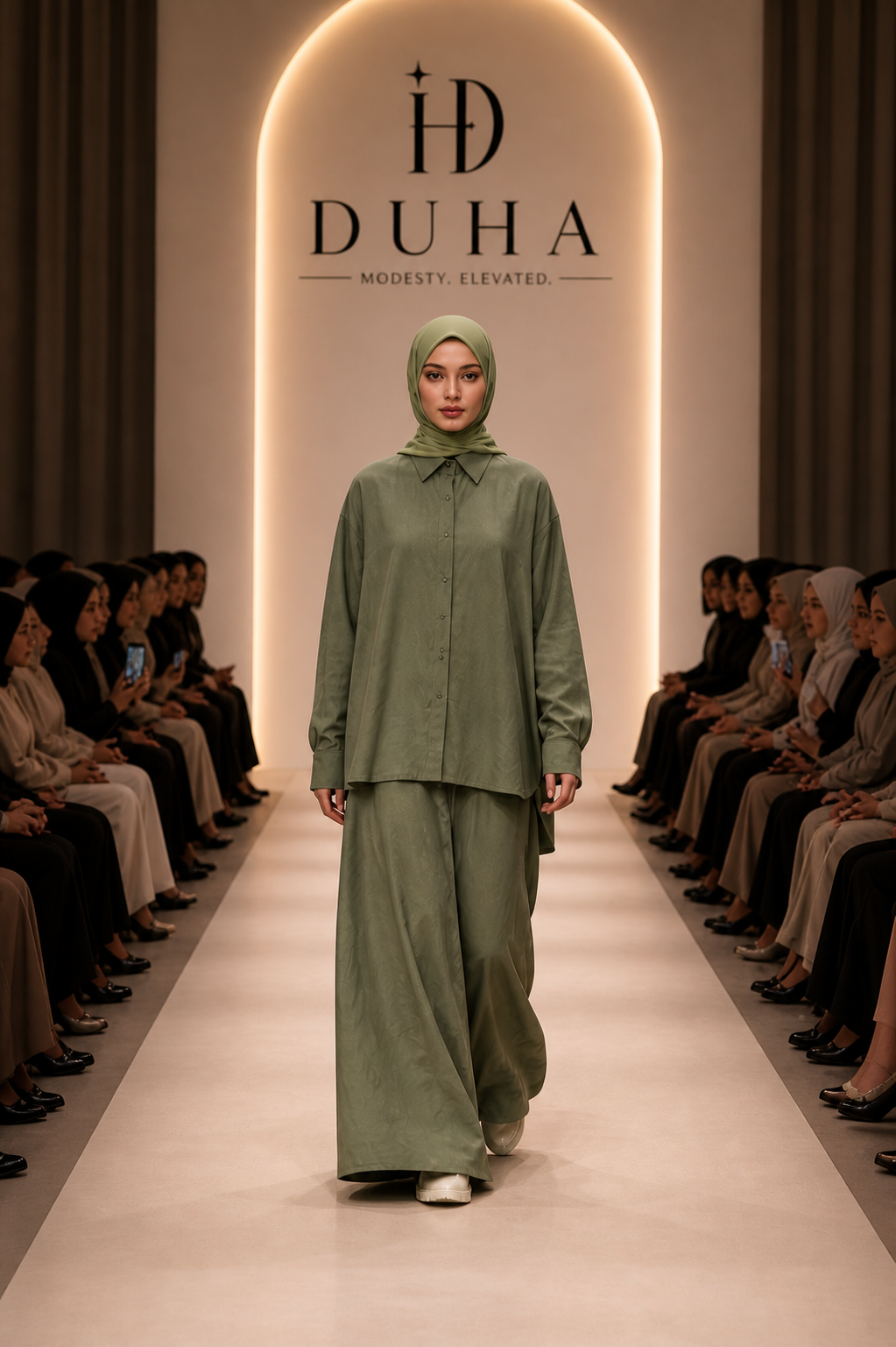 2-Delige Co-ord Set - Sage Green